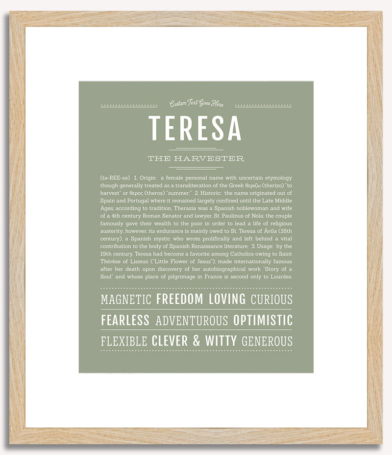 Teresa | Name Art Print