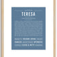 Teresa | Name Art Print