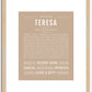 Teresa | Name Art Print