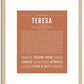 Teresa | Name Art Print