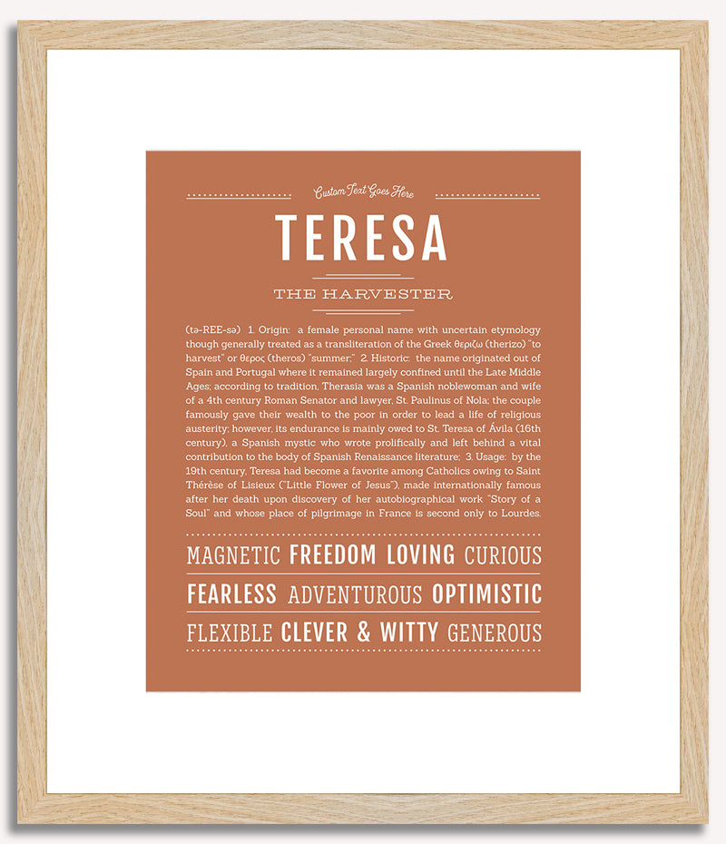 Teresa | Name Art Print