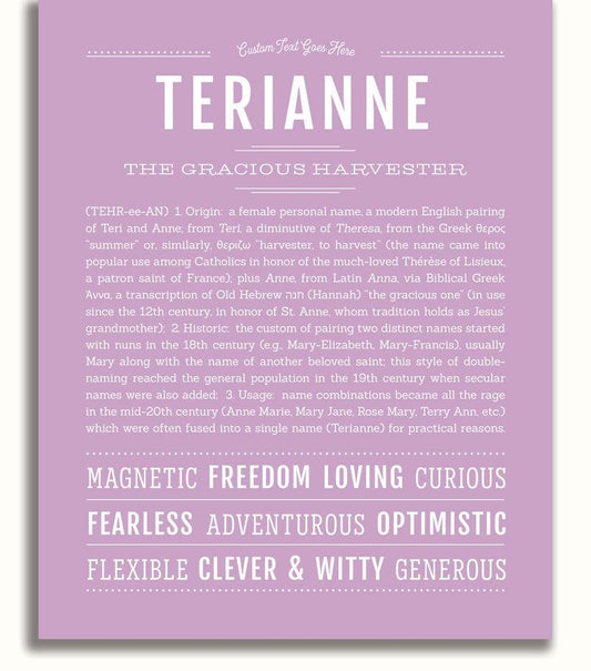 Frame Options | Lilac | No Frame