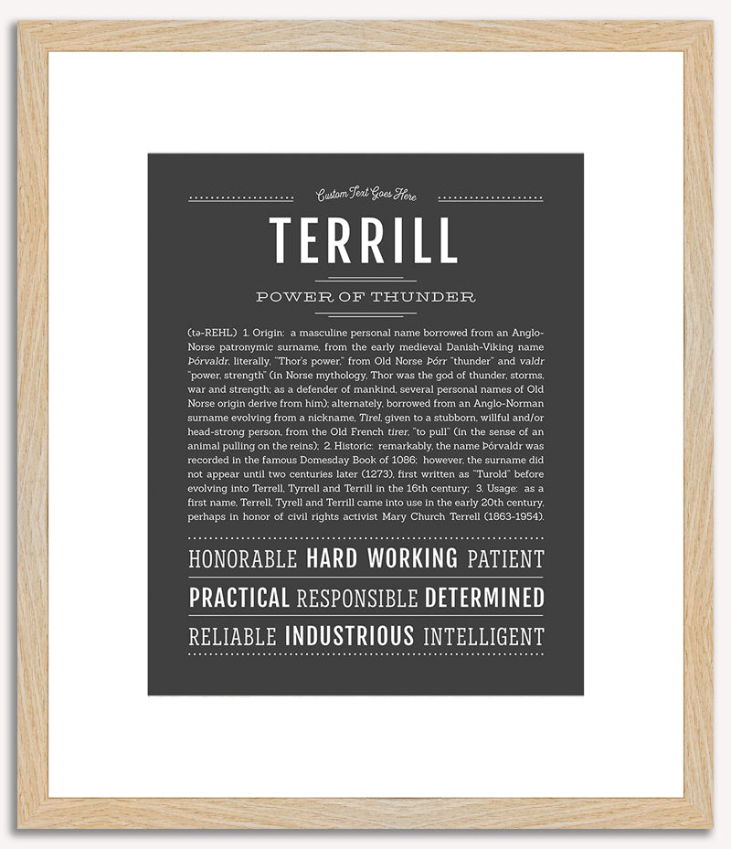 Terrill | Name Art Print