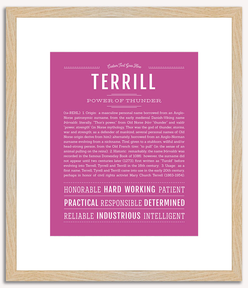 Terrill | Name Art Print