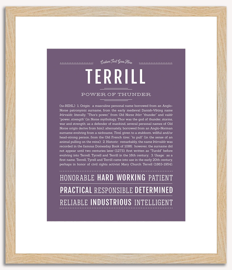 Terrill | Name Art Print