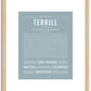 Terrill | Name Art Print