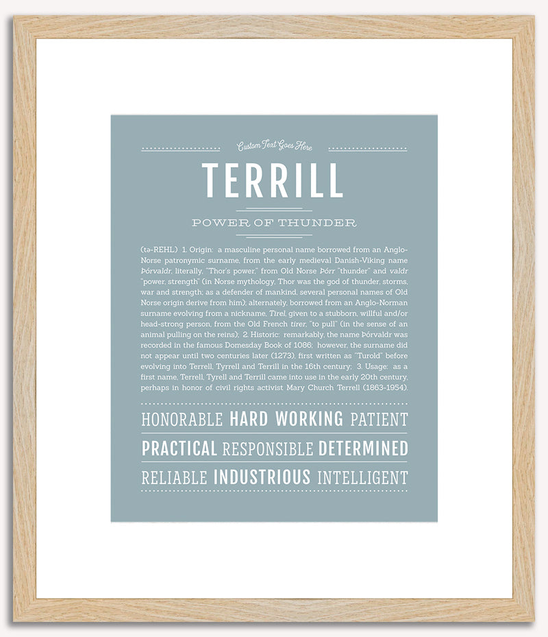 Terrill | Name Art Print