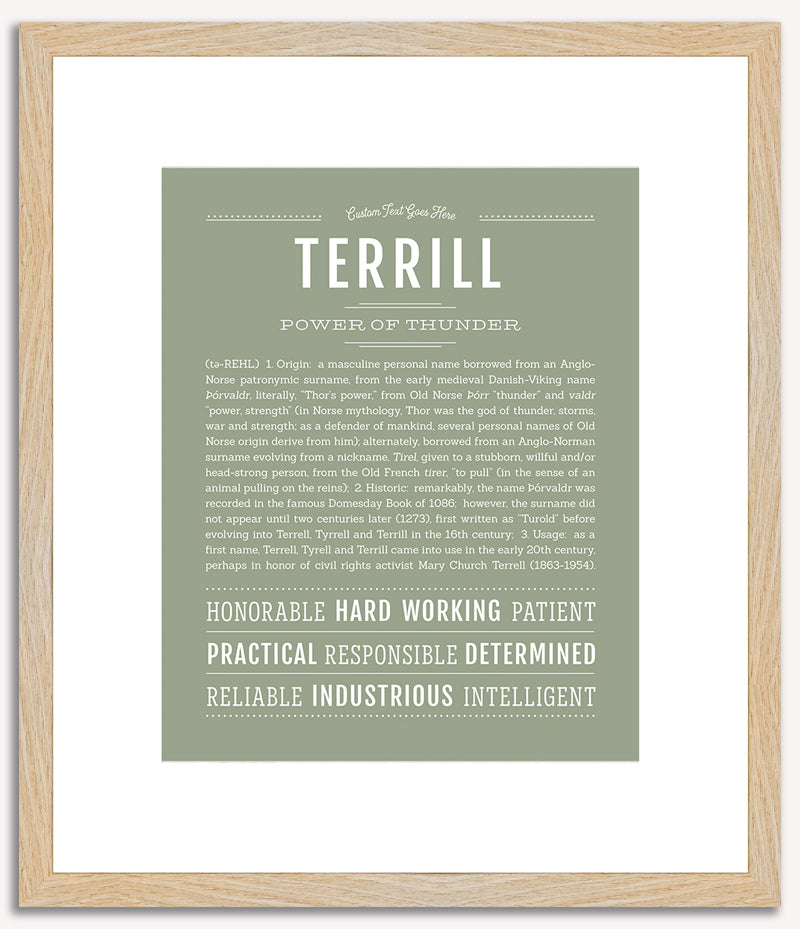 Terrill | Name Art Print