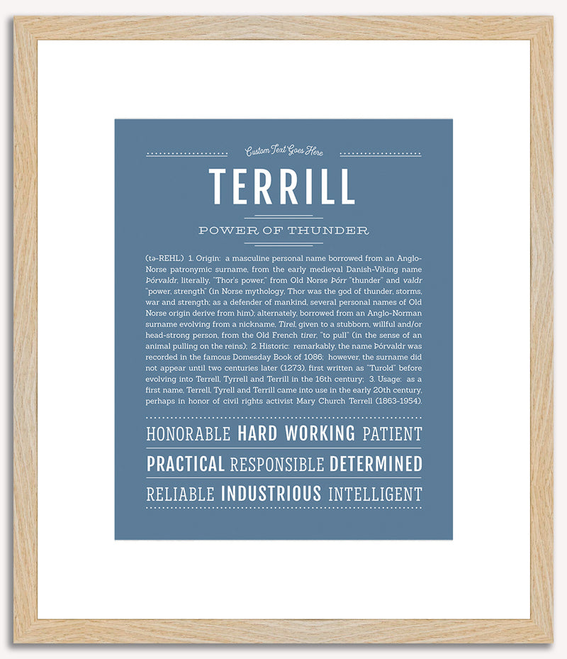 Terrill | Name Art Print