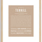 Terrill | Name Art Print