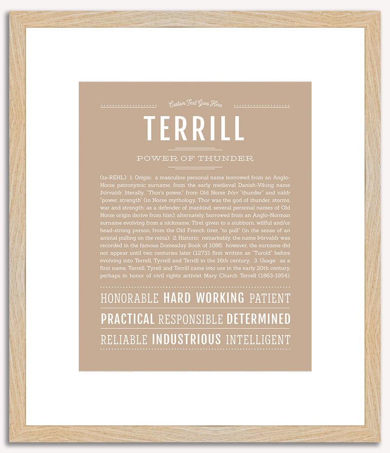 Terrill | Name Art Print