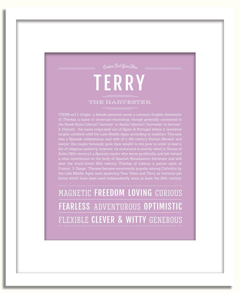 Frame Options | Lilac | White Frame, Matted