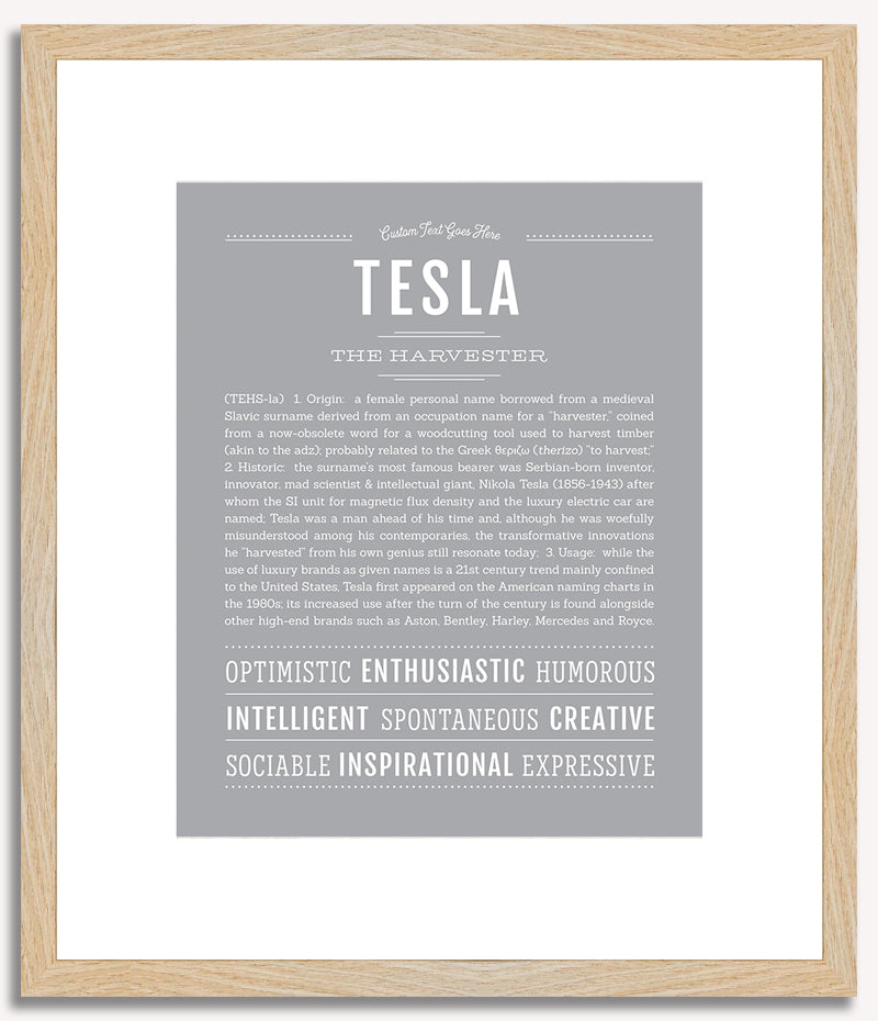 Tesla | Name Art Print