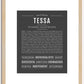 Tessa | Name Art Print