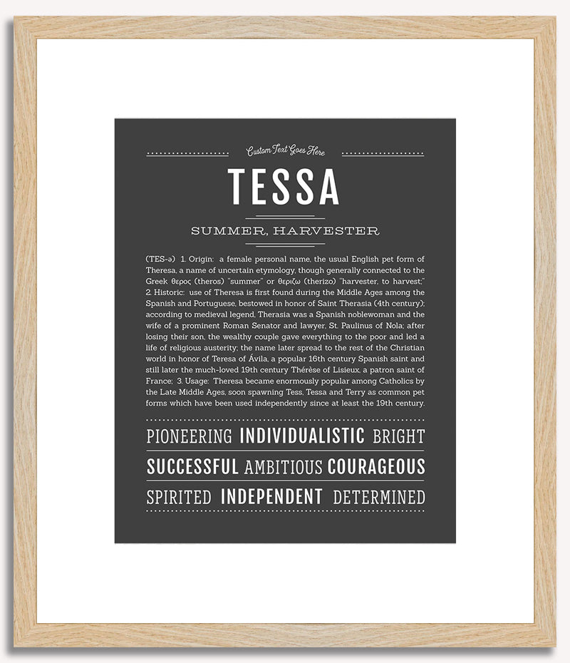 Tessa | Name Art Print