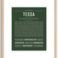 Tessa | Name Art Print