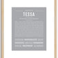 Tessa | Name Art Print