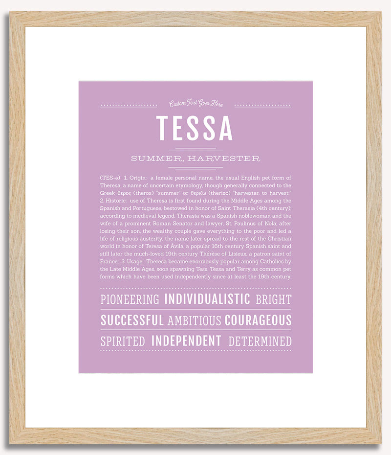 Tessa | Name Art Print