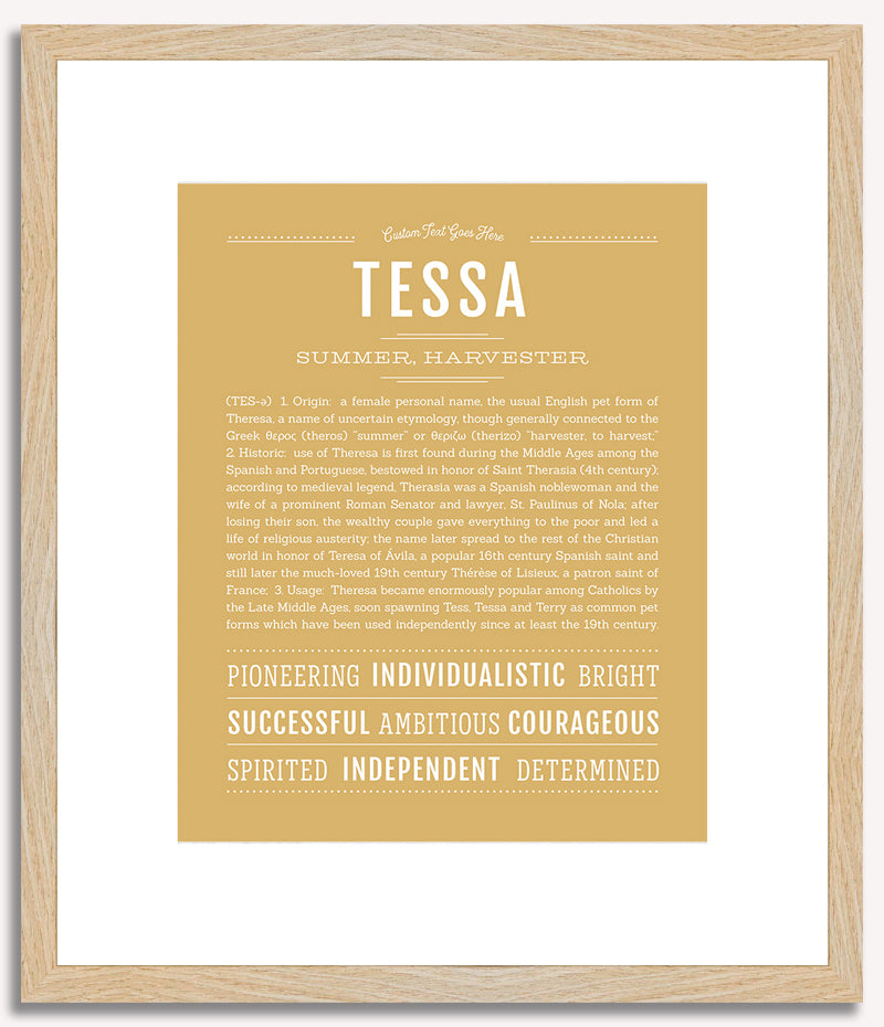 Tessa | Name Art Print