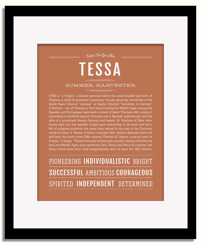 Frame Options | Terra Cotta | Black Frame, Matted