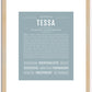 Tessa | Name Art Print