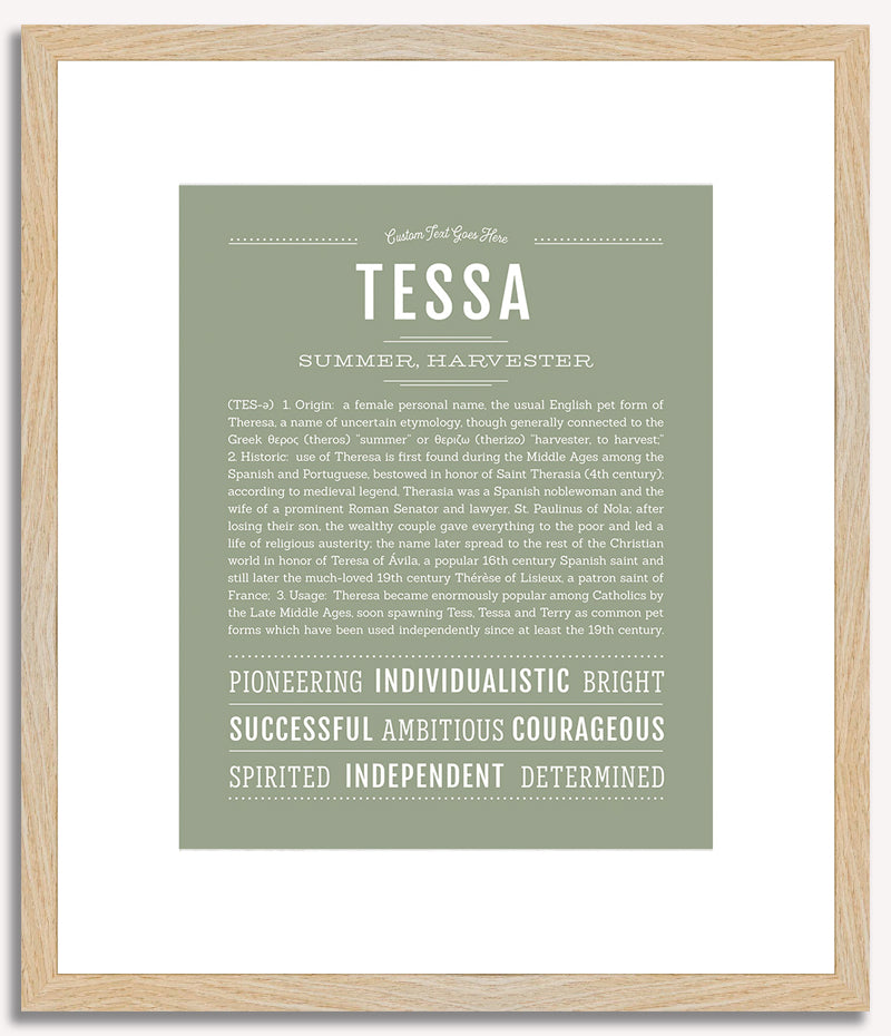 Tessa | Name Art Print