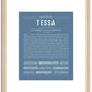 Tessa | Name Art Print