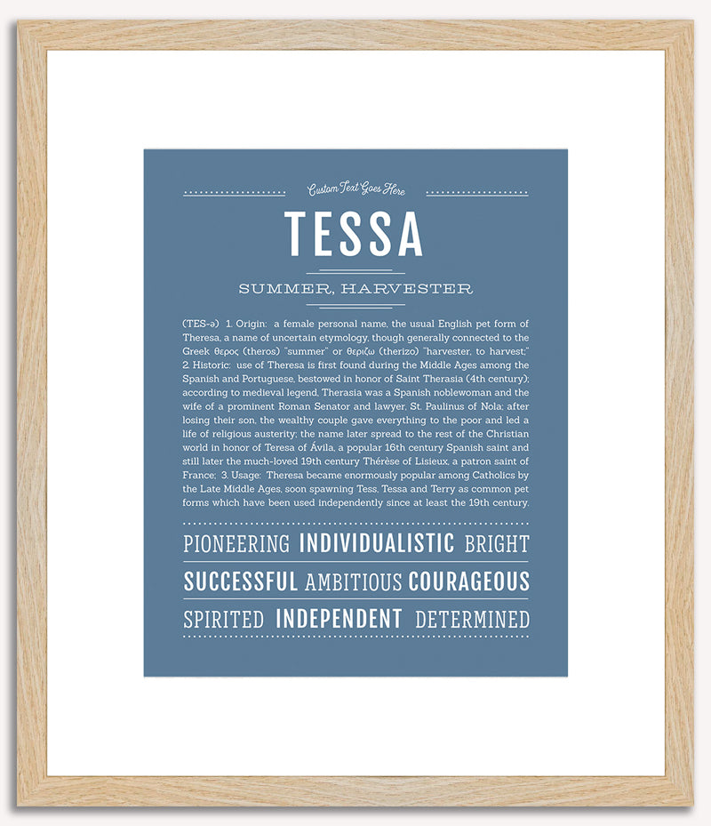 Tessa | Name Art Print