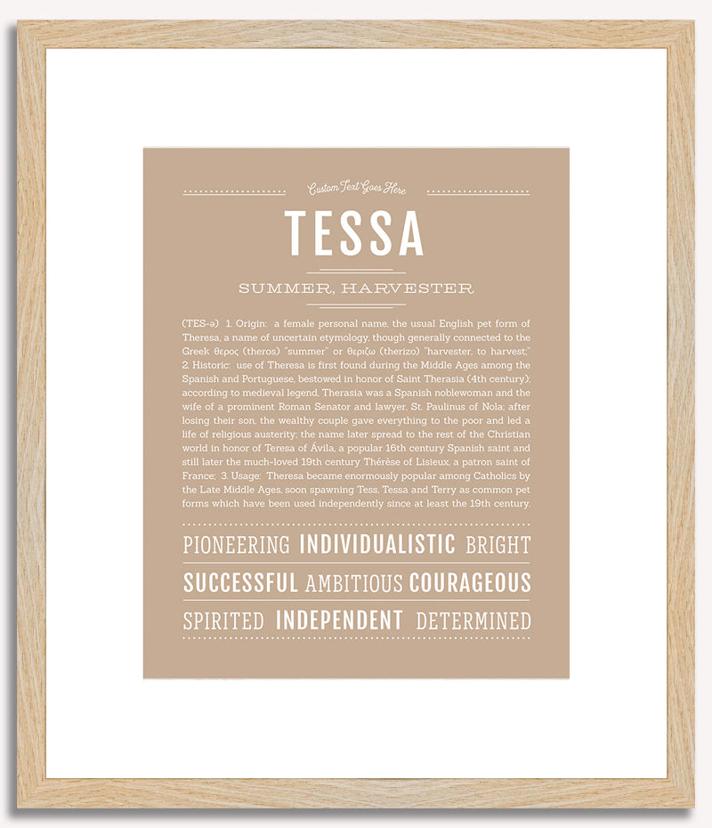 Tessa | Name Art Print