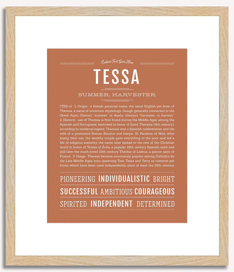 Tessa | Name Art Print