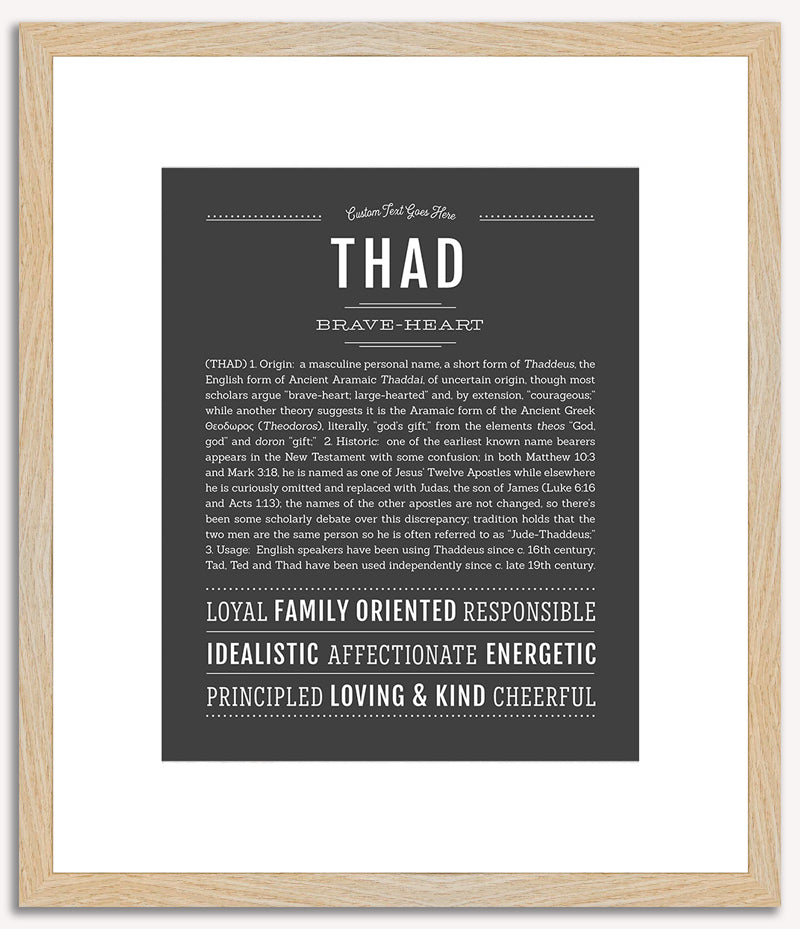 Thad | Name Art Print