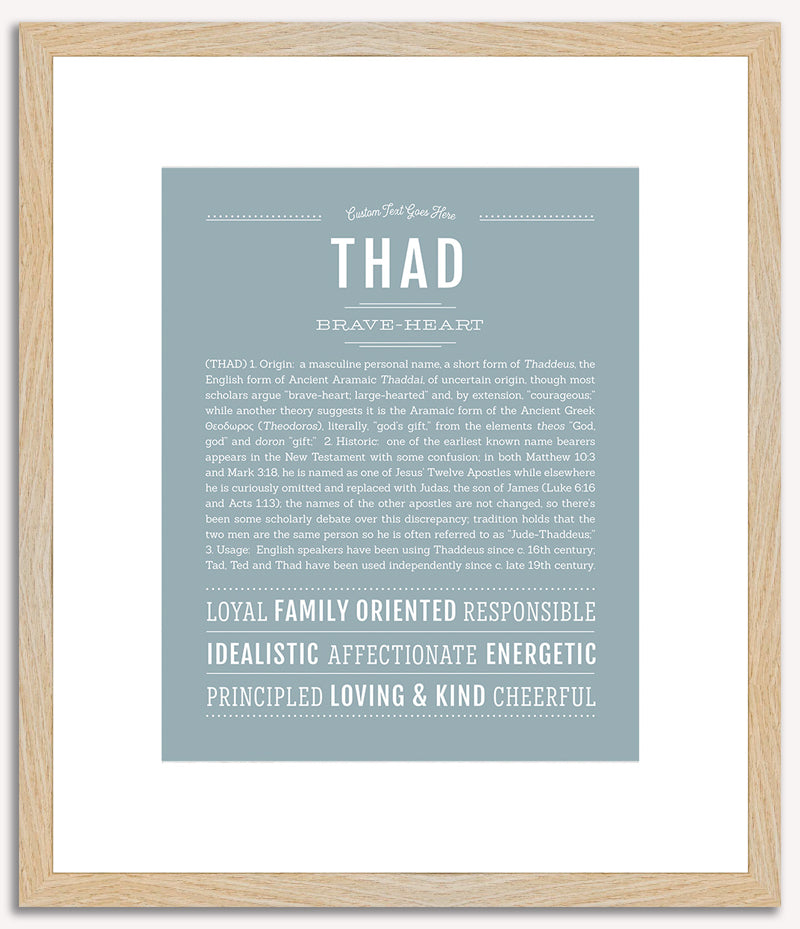 Thad | Name Art Print