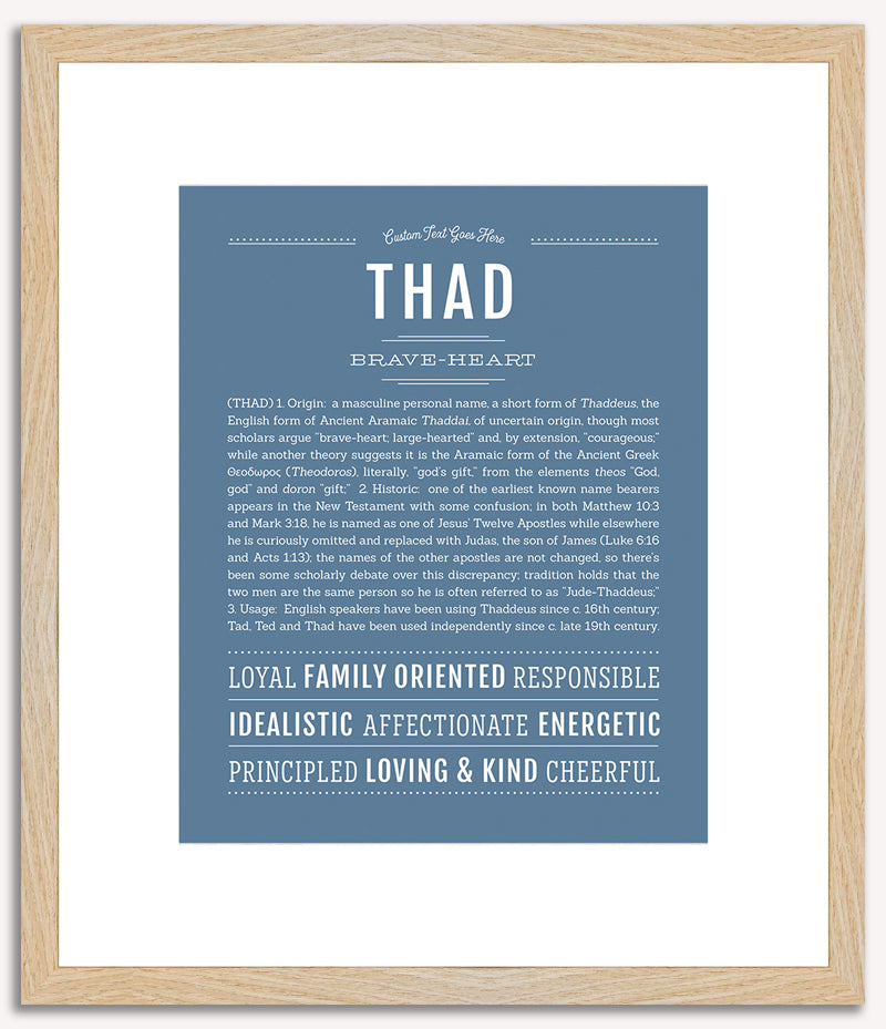 Thad | Name Art Print