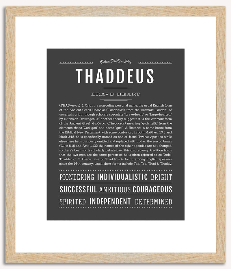 Thaddeus | Name Art Print