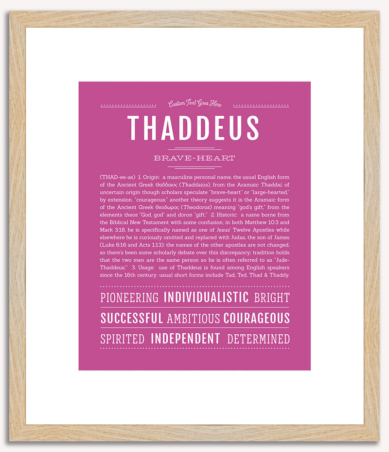 Thaddeus | Name Art Print