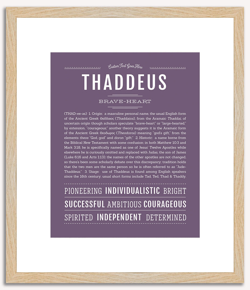 Thaddeus | Name Art Print