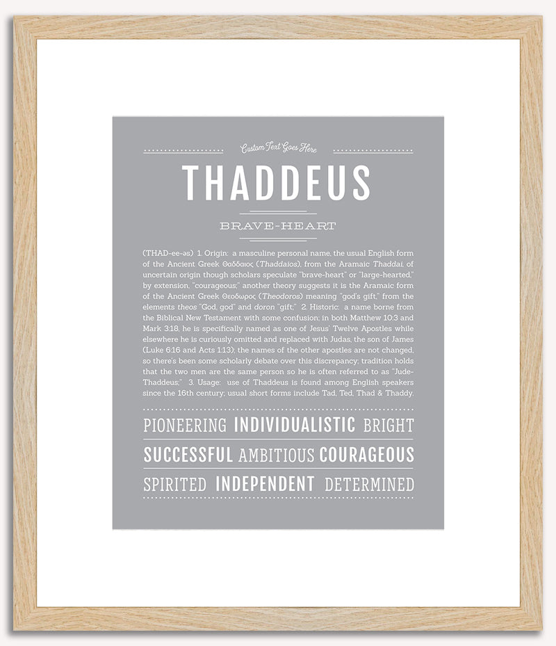 Thaddeus | Name Art Print