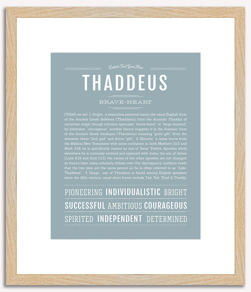 Thaddeus | Name Art Print