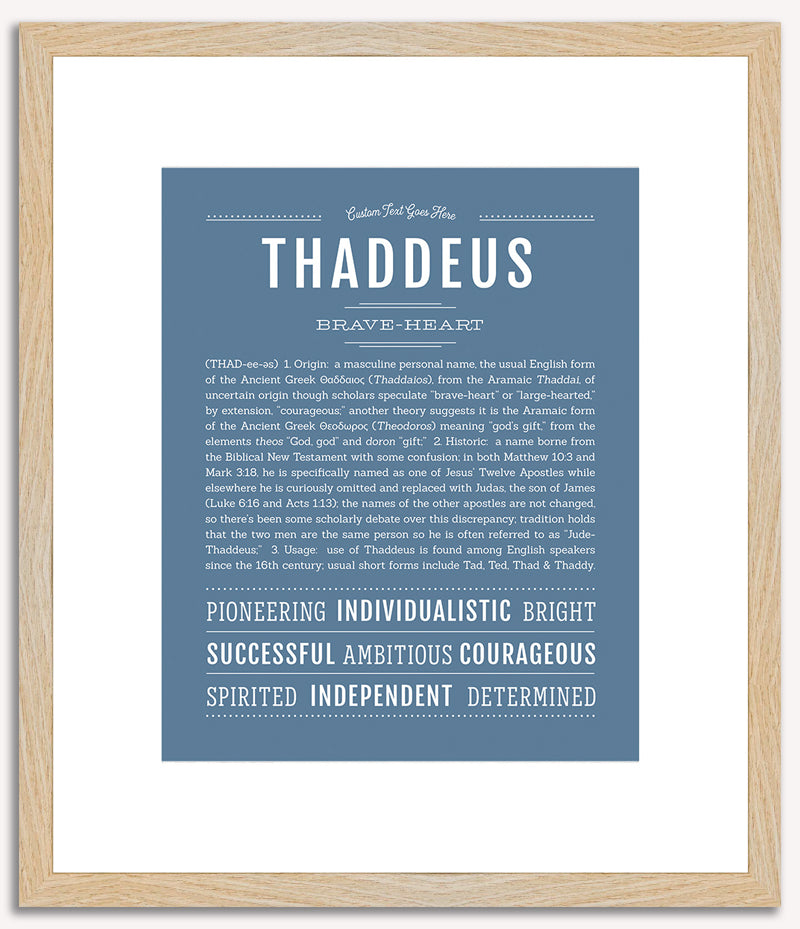 Thaddeus | Name Art Print