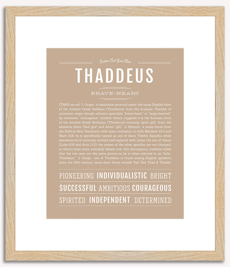 Thaddeus | Name Art Print