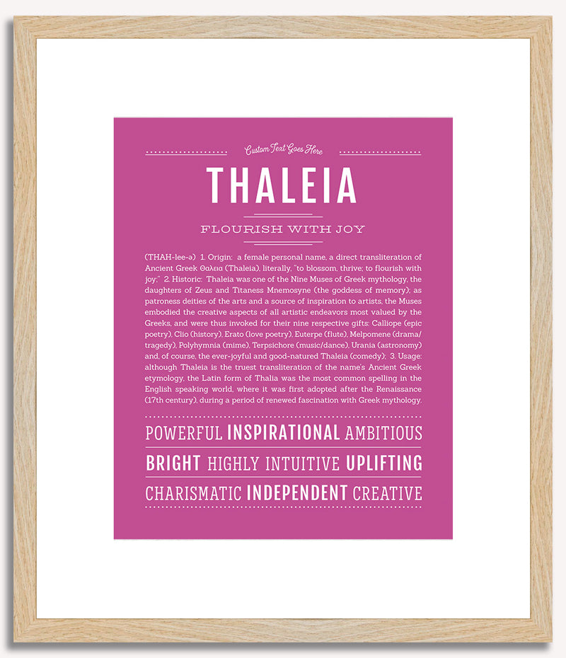 Thaleia | Name Art Print