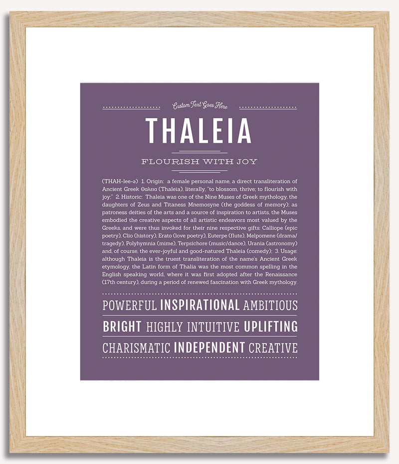 Thaleia | Name Art Print