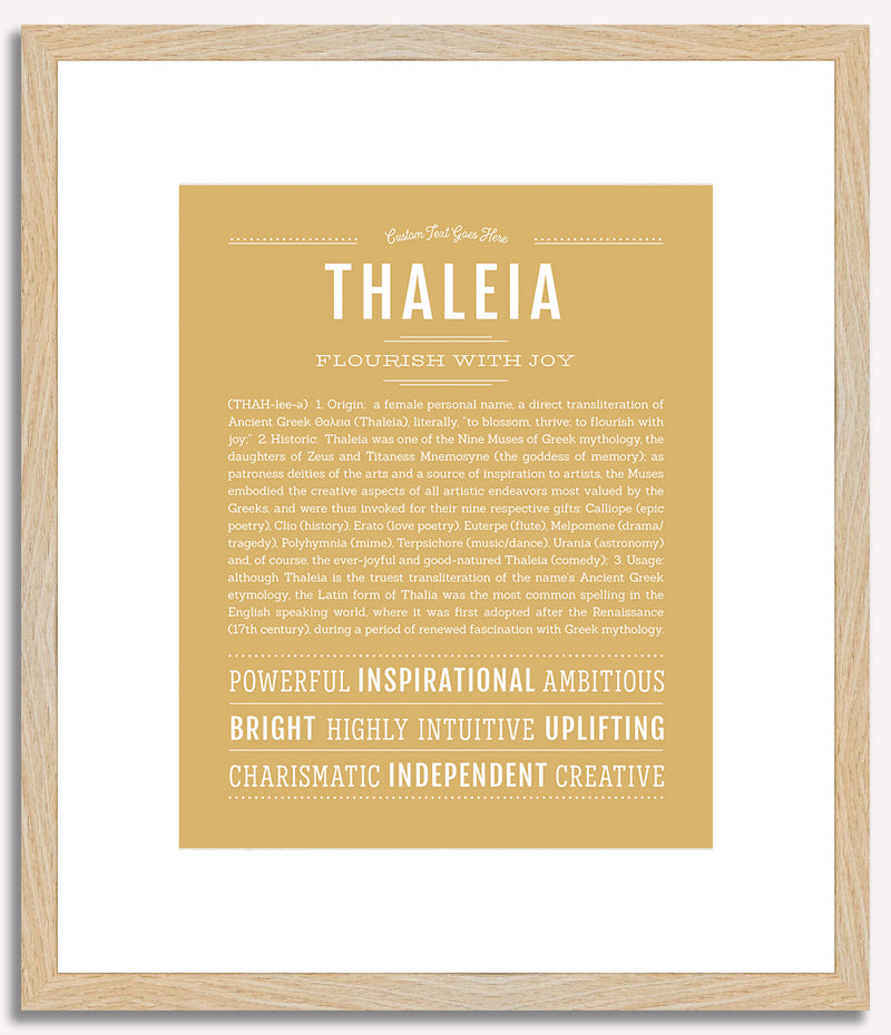 Thaleia | Name Art Print