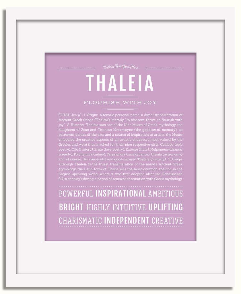 Frame Options | Lilac | White Frame, Matted