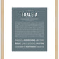 Thaleia | Name Art Print