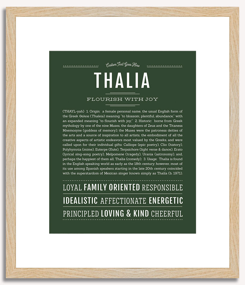 Thalia | Name Art Print