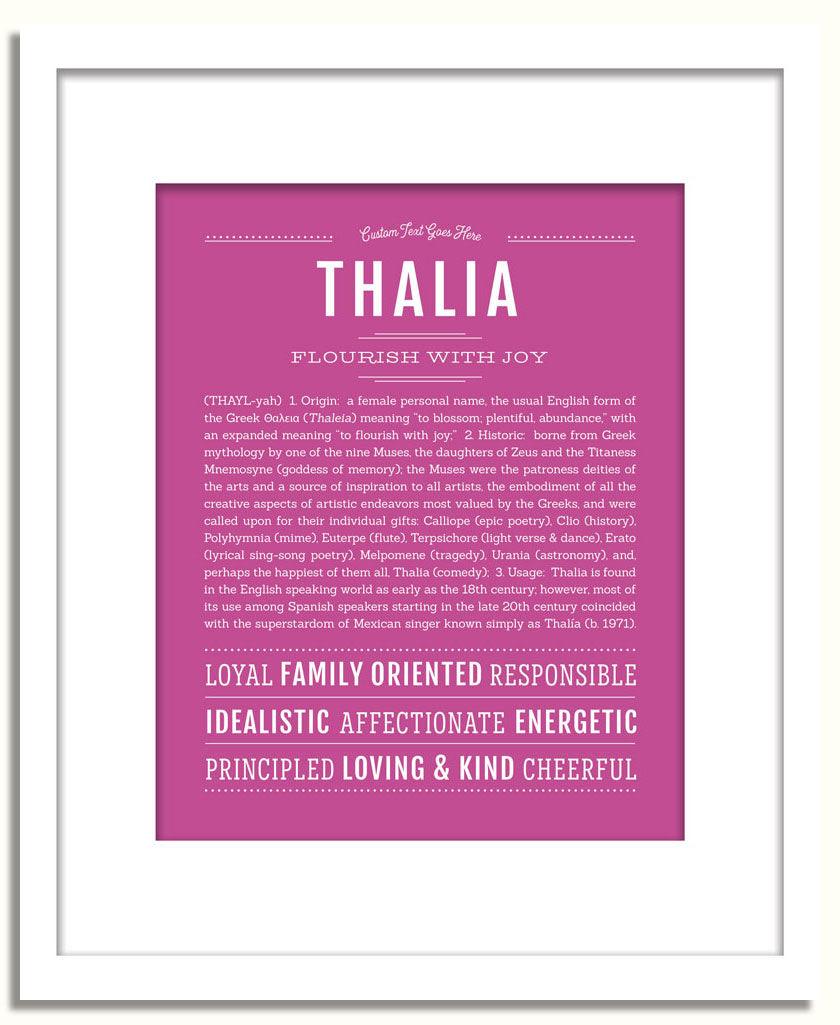 Frame Options | Dark Pink | White Frame, Matted