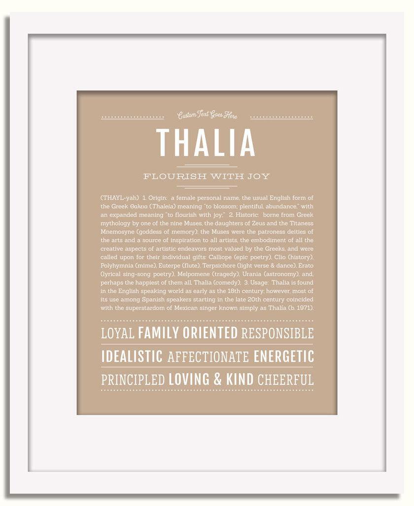 Frame Options | Tan | White Frame, Matted