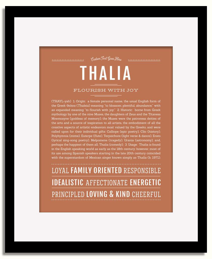 Frame Options | Terra Cotta | Black Frame, Matted