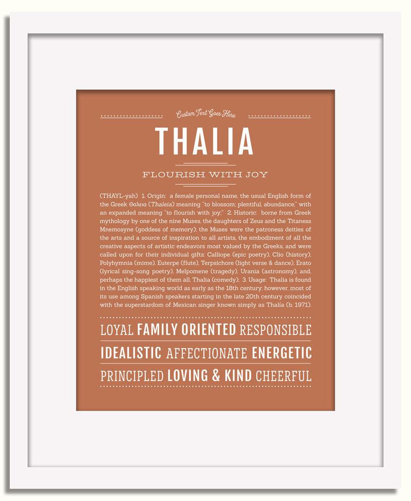 Frame Options | Terra Cotta | White Frame, Matted